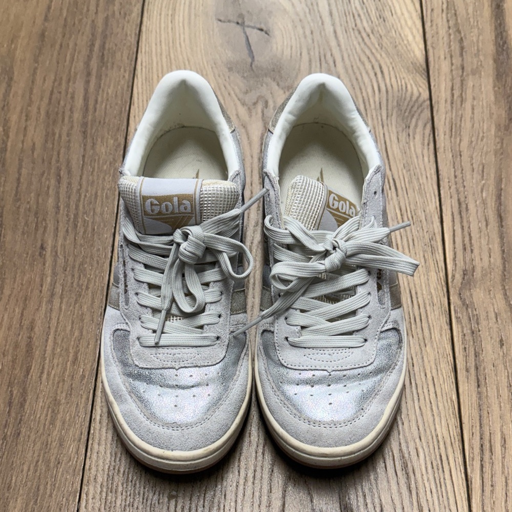 Gola Women’s Metallic Silver/Gold Sneakers